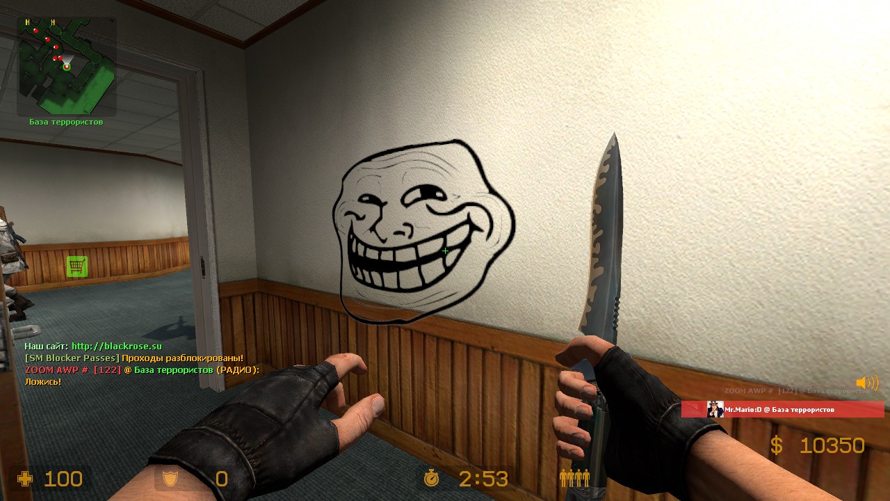 Trollface Transparent Counter Strike Source Sprays