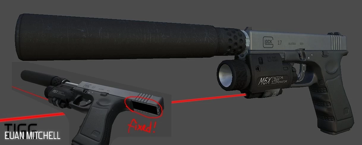 Glock 17 3d Models - glock free roblox