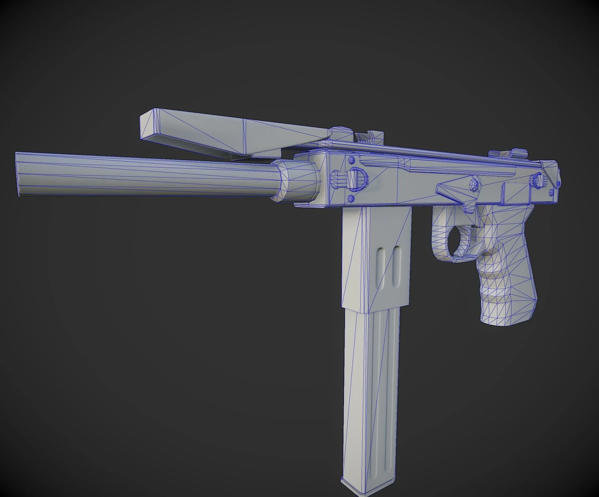 Borz Smg 3d Models - how to make a low poly gun in roblox from blender old blender