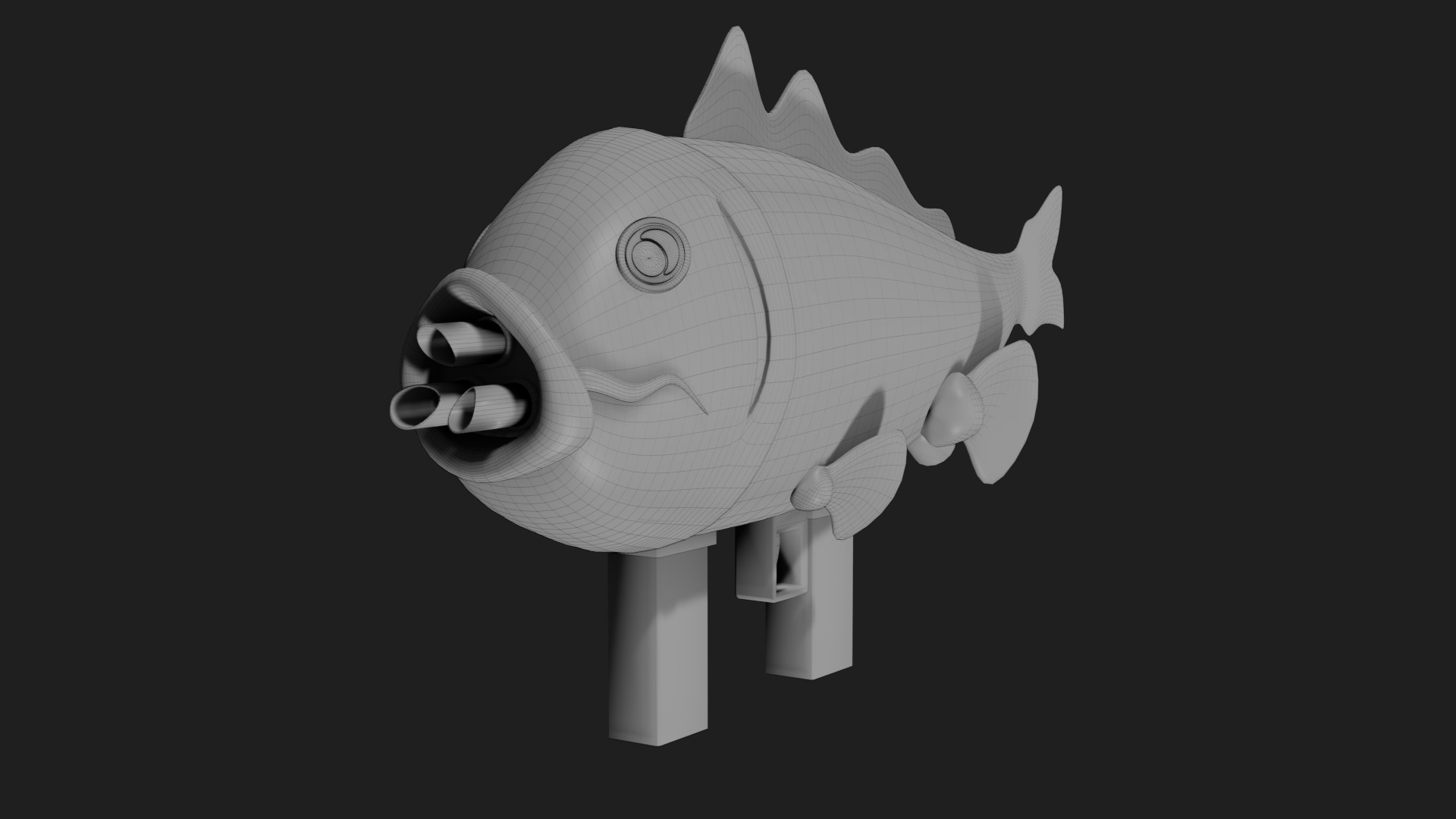Fish Rocket Launcher [3D Models]