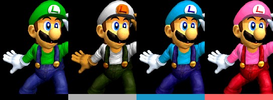 Luigi Color Expansion Pack [super Smash Bros. (wii U)] [skin Mods]