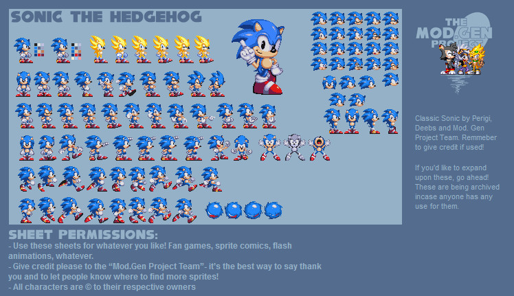 Mod.Gen Project Team: Classic Sonic [Sonic 3 A.I.R.] [Skin Mods]