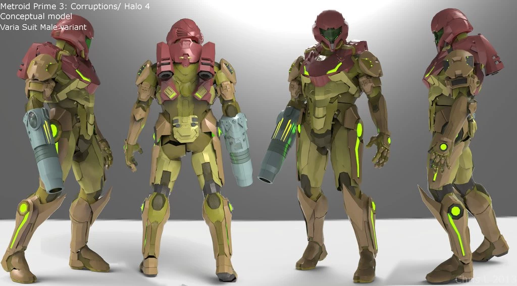 Samus Skin Model Ped Suit And Its Variants From Prime 3 Super Smash Bros Wii U Requests - metroid suit of darkness roblox