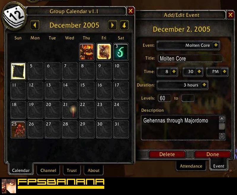 Group Calendar World Of Warcraft Modding Tools - roblox dungeon quest guilds