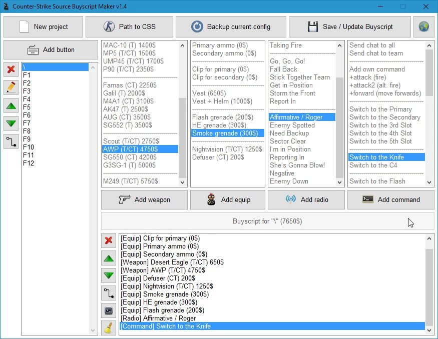 Counter Strike Source Buyscript Maker Counter Strike Source Modding Tools - roblox studio tool equipped
