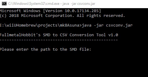 Alternate Smd To Csv File Conversion Script Mario Kart 8