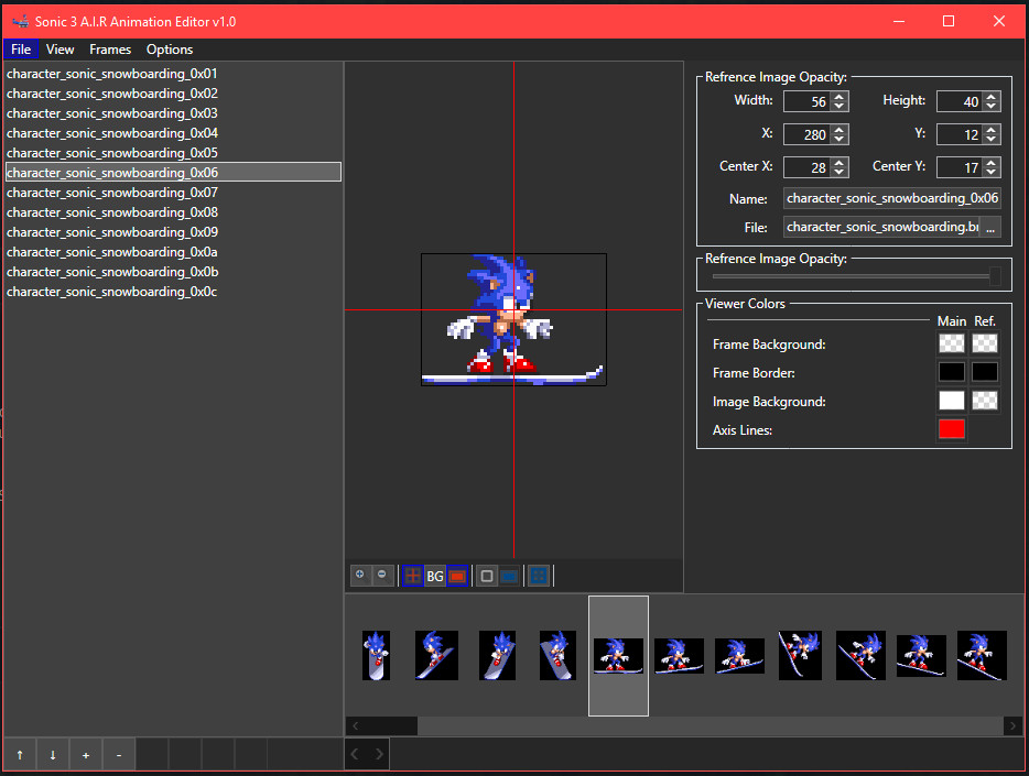 Sonic 3 A I R Animation Editor Sonic 3 A I R Modding Tools