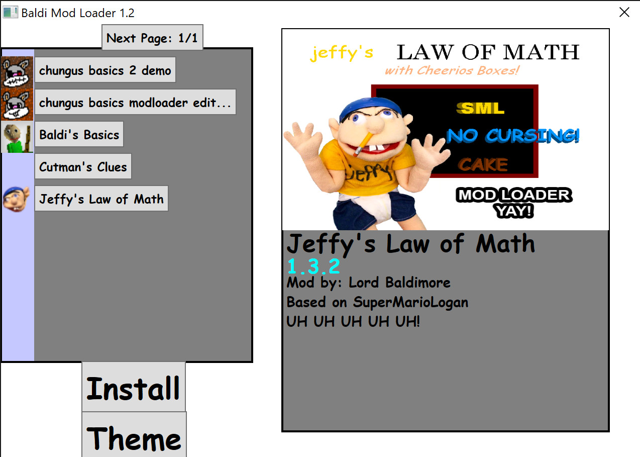 Jeffy S Law Of Math With Cheerios Boxes V1 1 0b Baldi S Basics Works In Progress - roblox codes jeffy