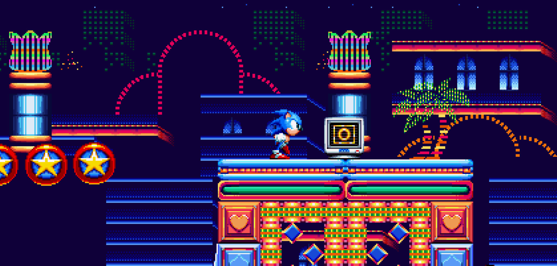 sonic casino night zone sprites