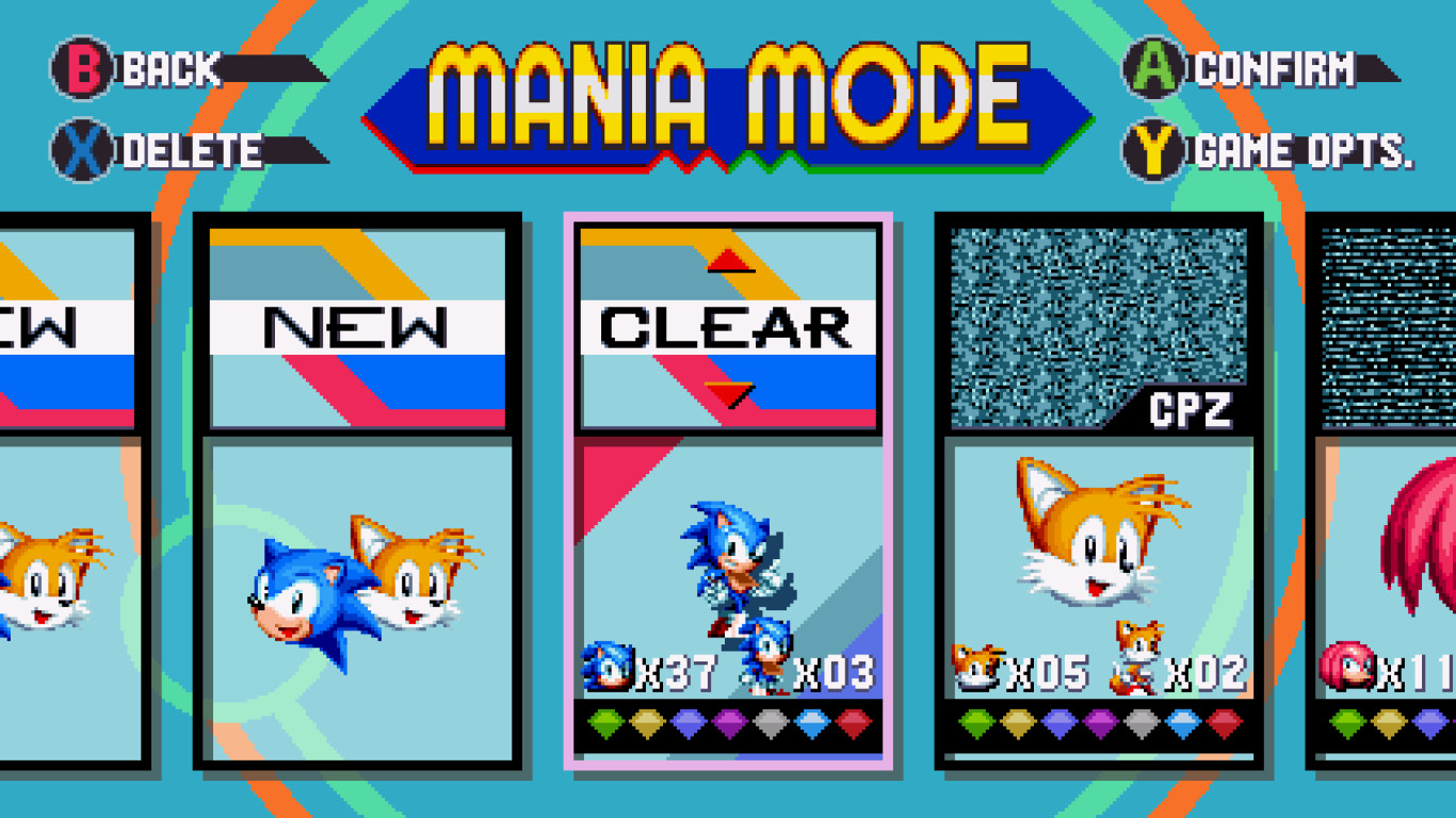 Sonic Mania Levels